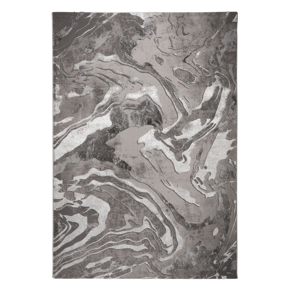 Covor gri/argintiu 200x290 cm Marbled – Flair Rugs