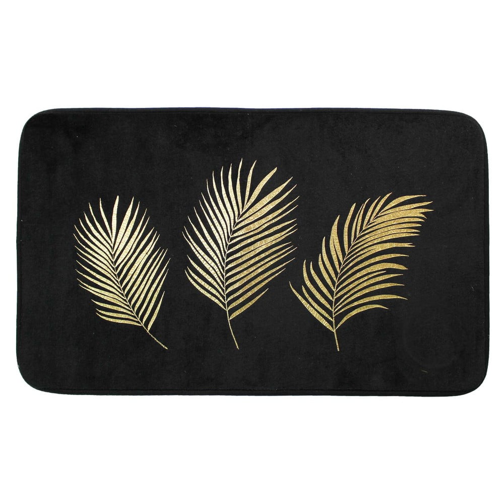 Covoraș de baie negru-auriu 45x75 cm Orbella – douceur d\'intérieur
