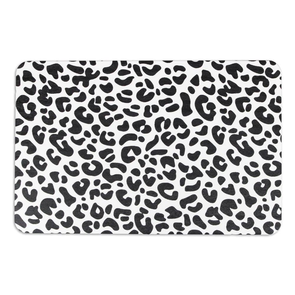 Covoraș de baie negru-alb 39x60 cm Leopard – Artsy Doormats