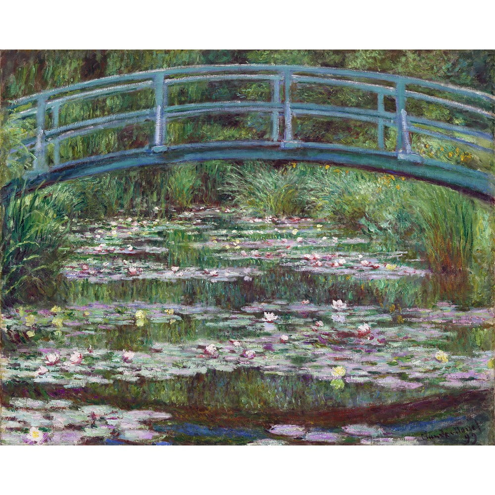 Reproducere tablou Claude Monet – The Japanese Footbridge, 50×40 cm 50x40 imagine 2022