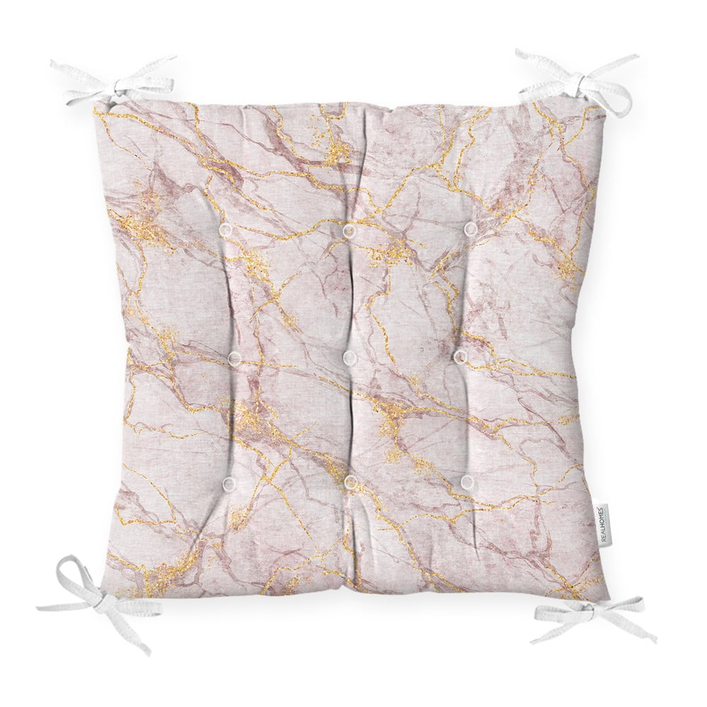Pernă pentru scaun Minimalist Cushion Covers Pinky Marble, 40 x 40 cm
