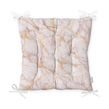Pernă pentru scaun minimalist cushion covers pinky marble, 40 x 40 cm