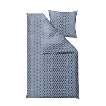 Lenjerie de pat din bumbac ranforce pentru pat single södahl graphic, 140 x 220 cm, albastru