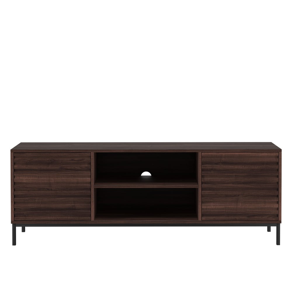 Masă TV în culoare naturală cu aspect de lemn de nuc 140×50 cm Celine – Støraa 140x50