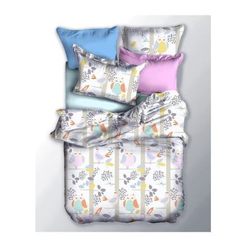 Lenjerie de pat reversibilă din microfibră decoking basic sowa, 135 x 200 cm