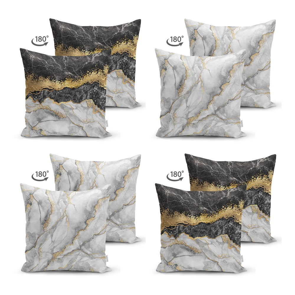 Set 4 fețe de pernă Minimalist Cushion Covers Marble, 45 x 45 cm bonami.ro imagine noua