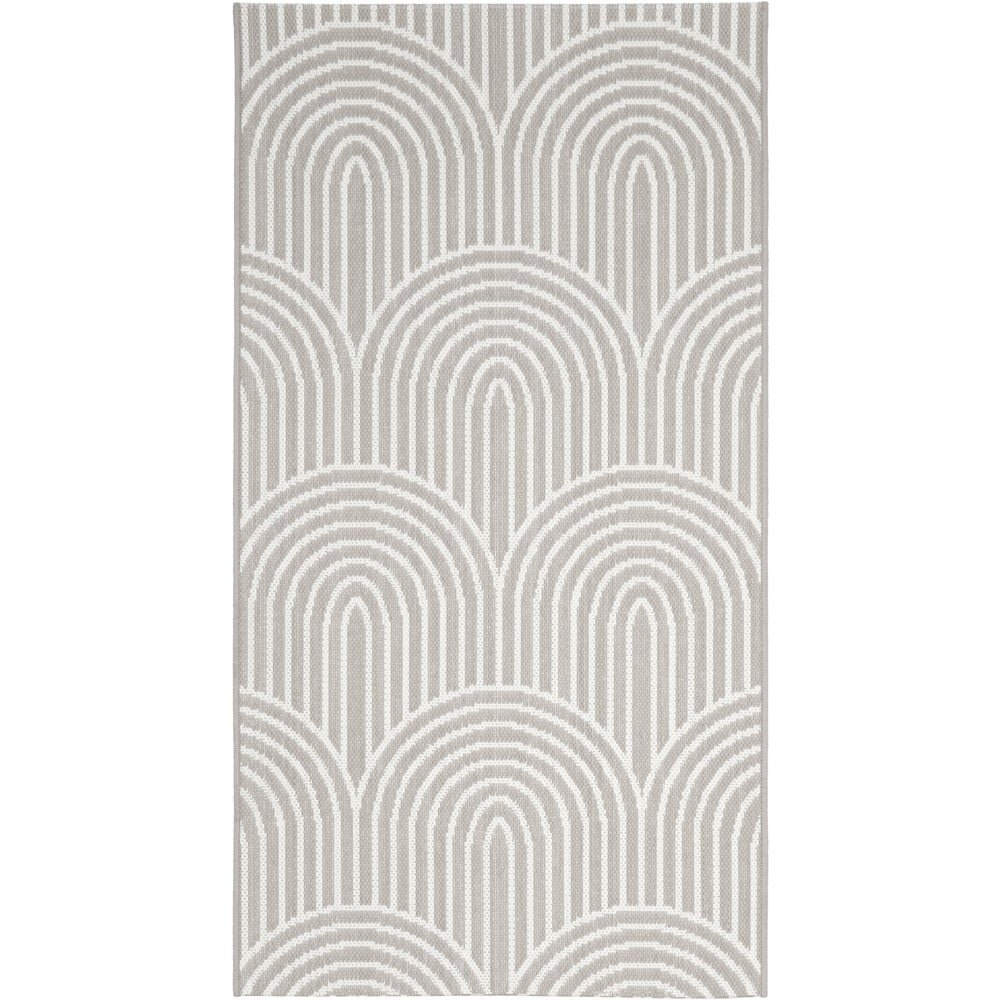 Covor exterior westwing collection arches, 80 x 150 cm, gri-bej