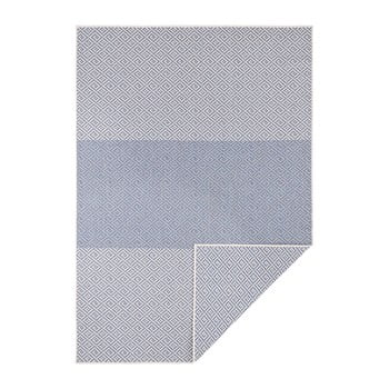 Covor reversibil adecvat interior/exterior bougari borneo, 80 x 150 cm, bej-albastru