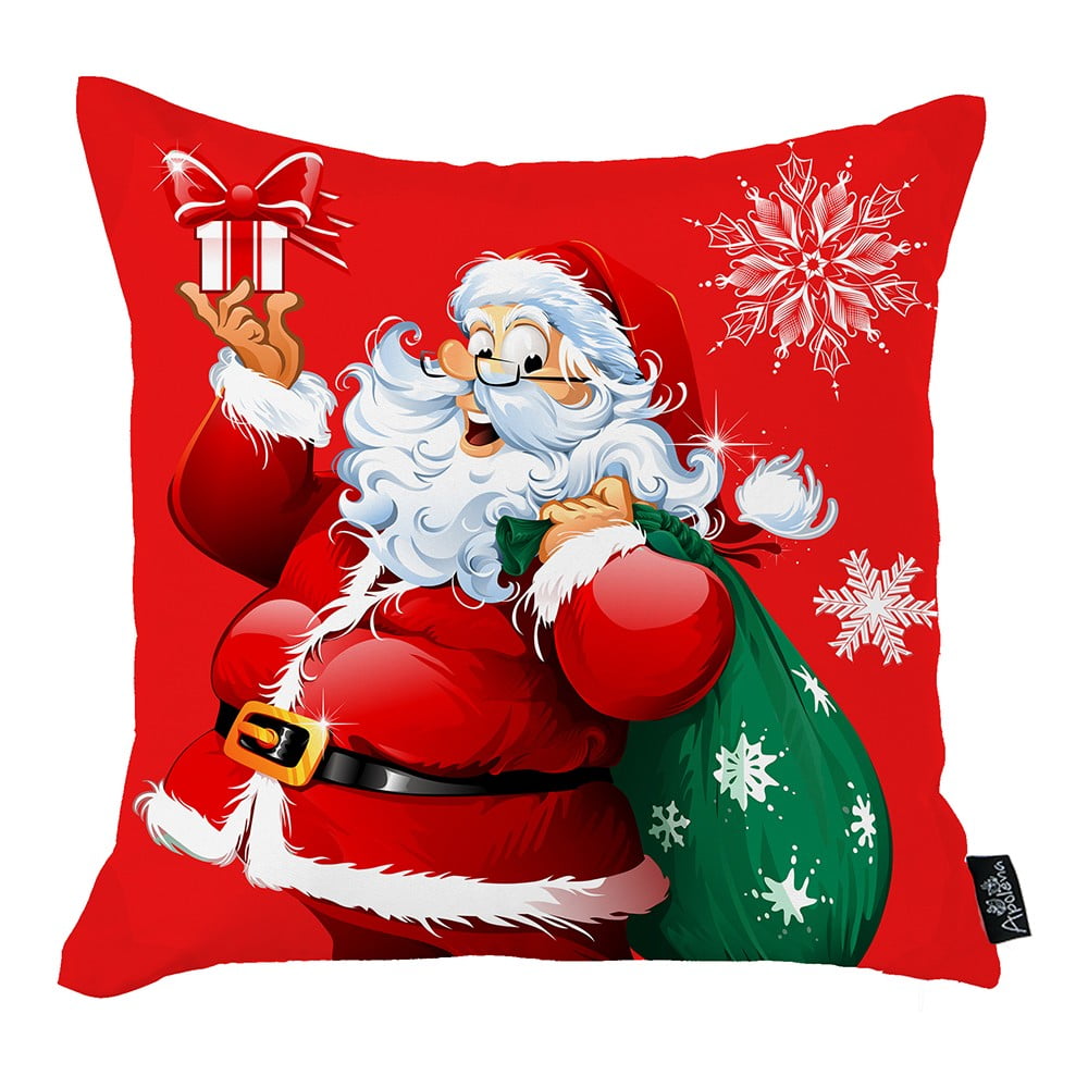 Față de pernă cu model de Crăciun Mike & Co. NEW YORK Honey Christmas Santa Claus, 45 x 45 cm