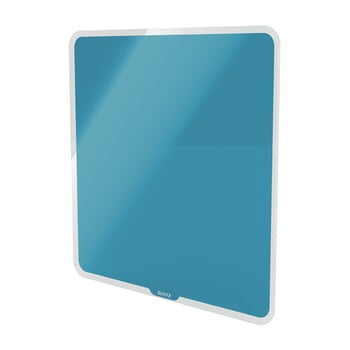 Tablă magnetică din sticlă pentru perete leitz cosy, 45 x 45 cm, albastru