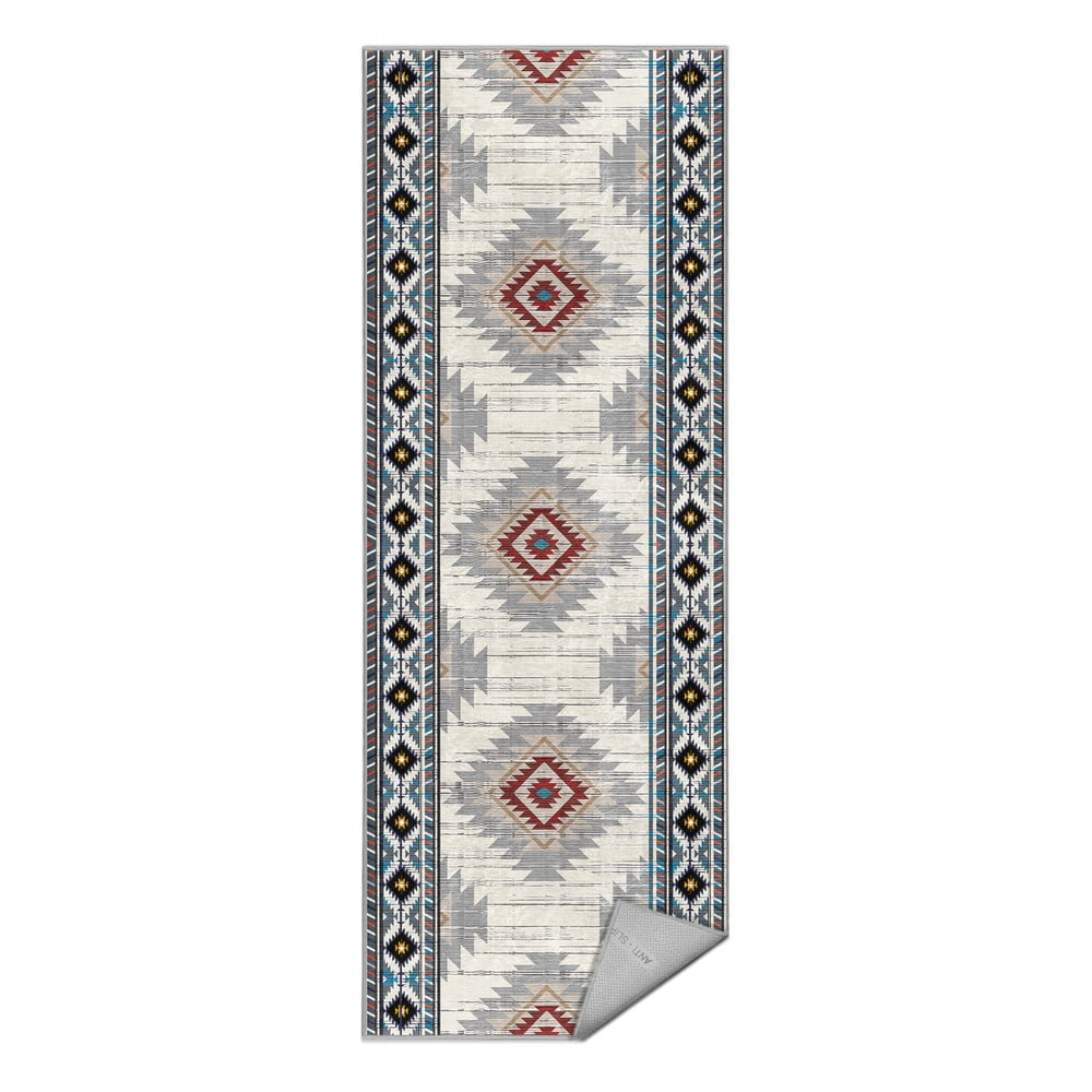 Covor tip traversă lavabil 80x200 cm Ethnic Geo – Mila Home