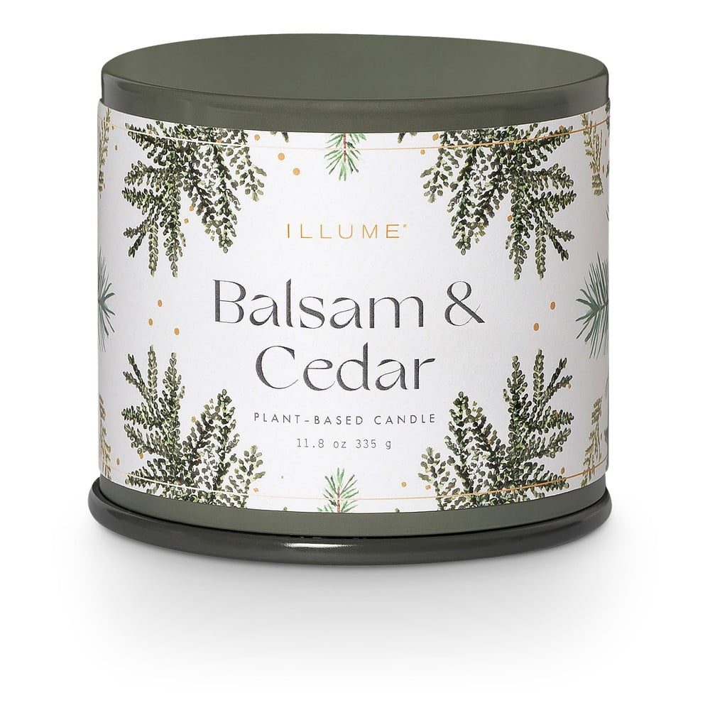 Lumânare parfumată din ceară de soia timp de ardere 50 h Balsam & Cedar – ILLUME x Bloomingville