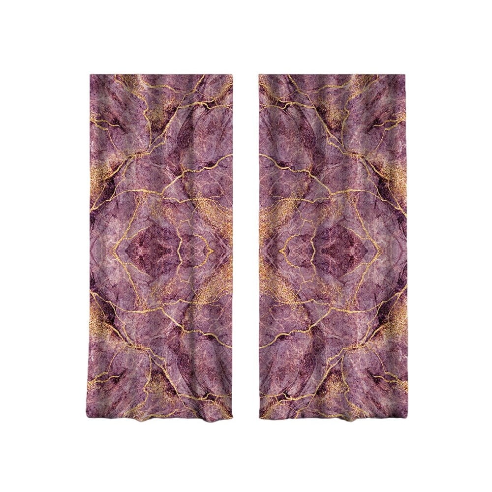 Draperii roz/mov 2 buc. 140x260 cm – mila home