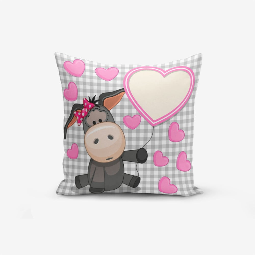 Față de pernă cu amestec din bumbac Minimalist Cushion Covers Heart Radenna, 45 x 45 cm