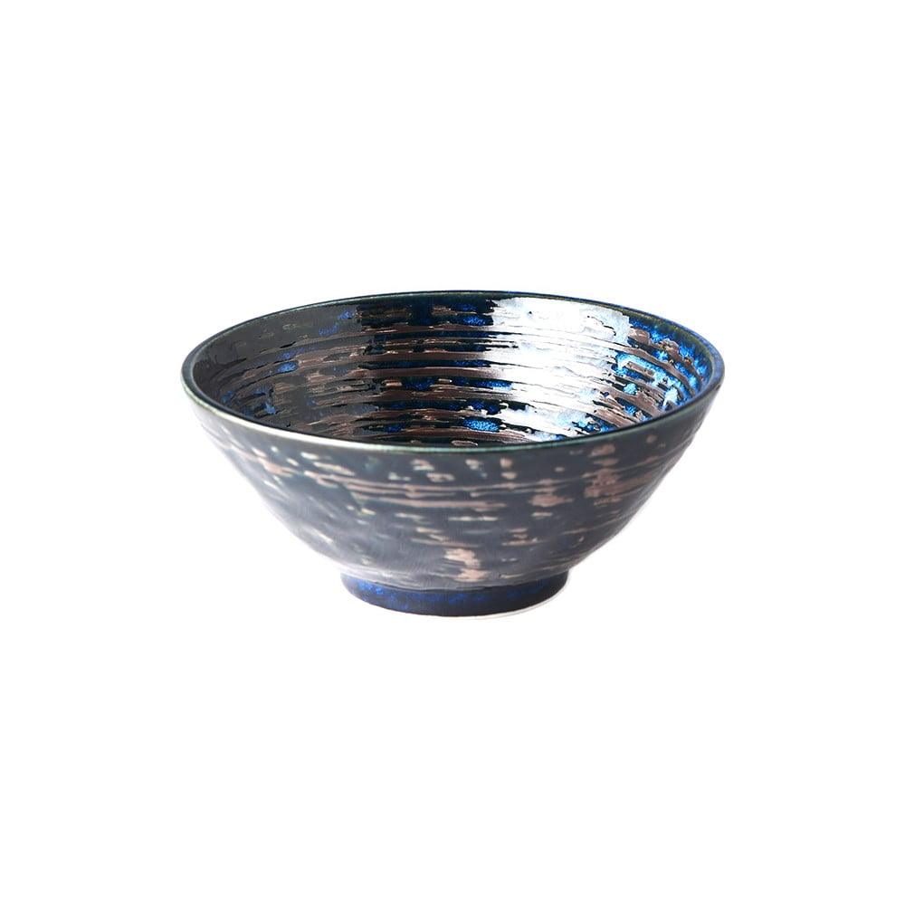 Bol din ceramică MIJ Copper Swirl, ø 20 cm, albastru închis