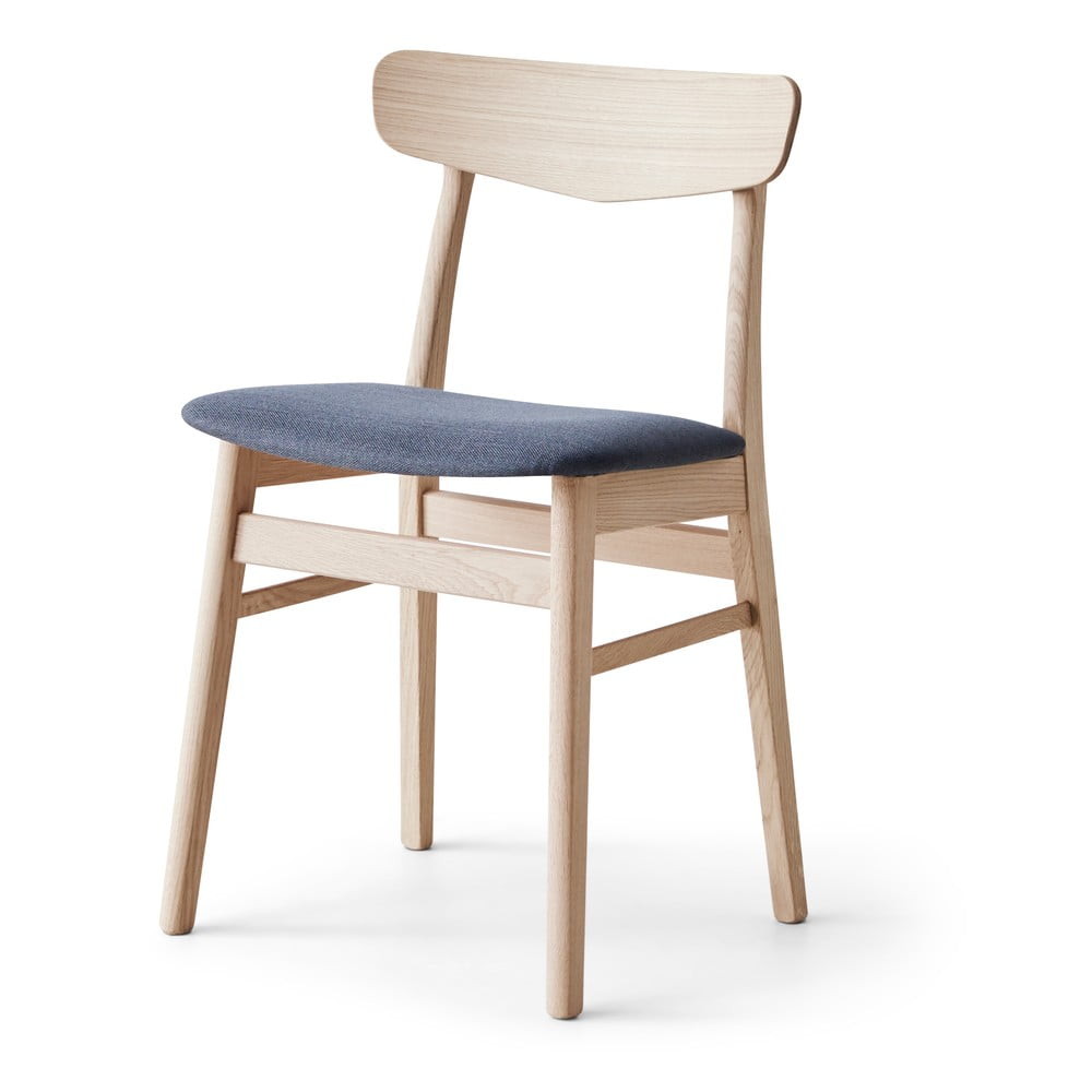 Scaun de dining albastru/în culoare naturală din lemn de stejar Mosbøl – Hammel Furniture