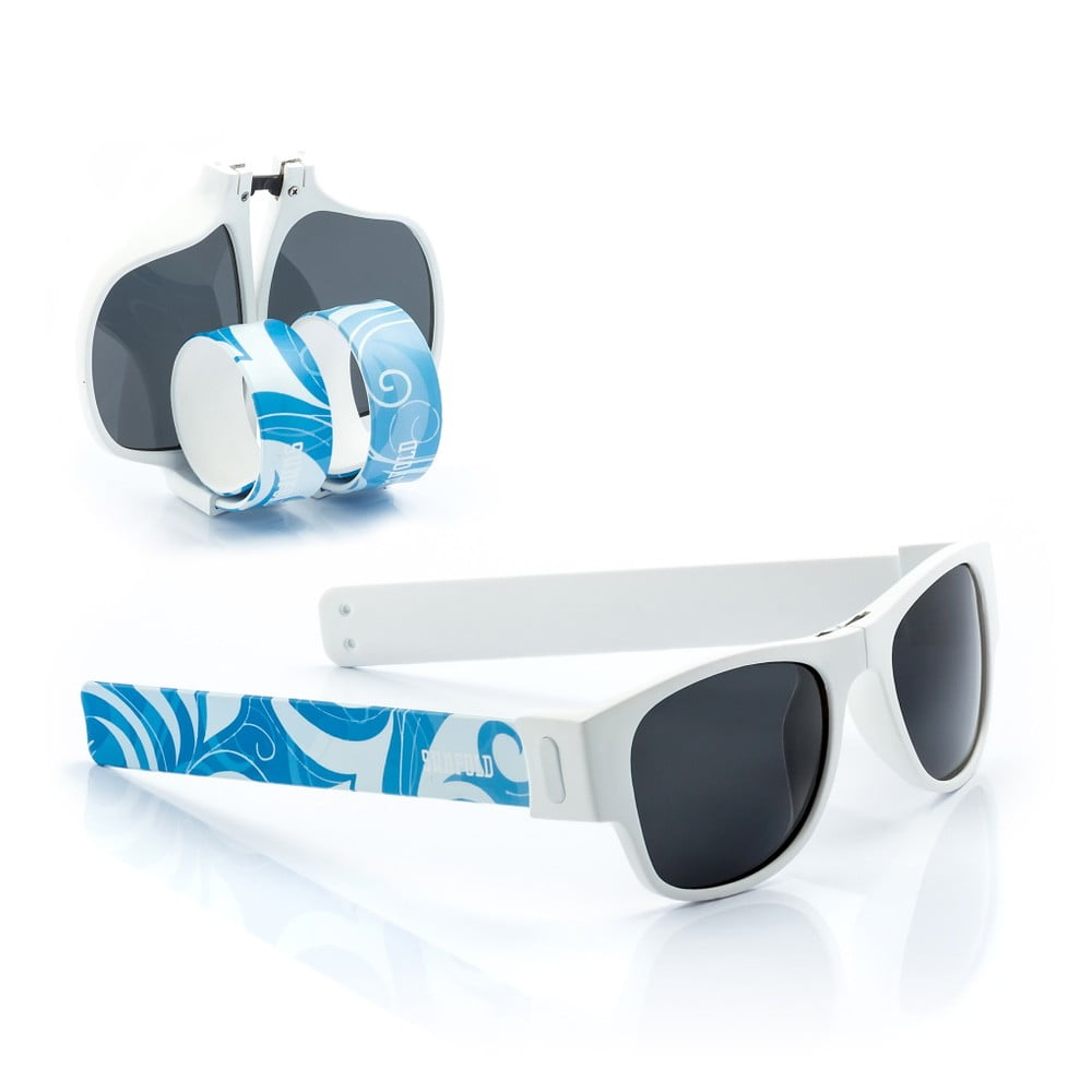 Ochelari de soare pliabili InnovaGoods Sunfold ST3, albastru - alb