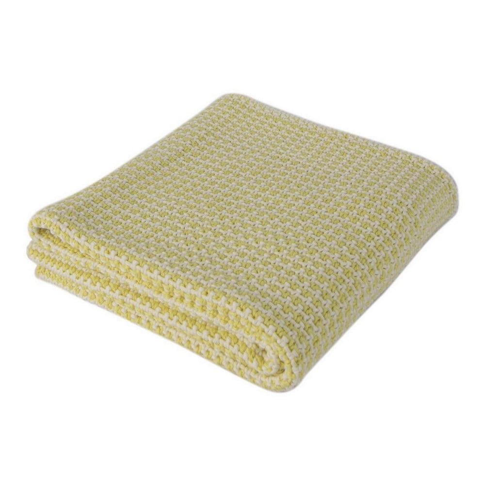 Pătură din bumbac pentru copii Homemania Decor Fluffy, 90 x 90 cm, galben bonami.ro pret redus