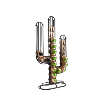 Suport pentru capsule de cafea pt living cactus, negru