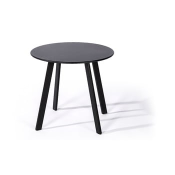 Masă de grădină le bonom full steel, ø 50 cm, negru