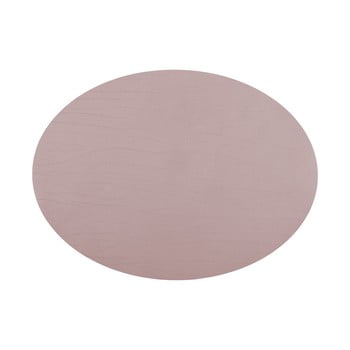 Suport farfurie din piele reciclată ziczac titan, 33 x 45 cm, roz