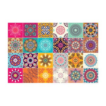 Set 24 autocolante perete ambiance clarissa, 10 x 10 cm