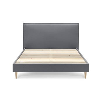 Pat dublu bobochic paris sary light, 180 x 200 cm, gri închis