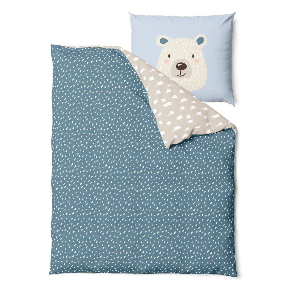 Lenjerie de pat pentru copii din bumbac pentru pătuț 90×130 cm Bear – Bonami Selection 90x130 imagine noua