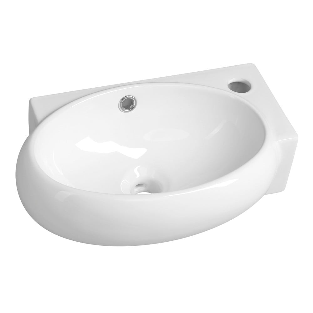 Chiuvetă mică pentru WC albă din ceramică 43x28,5 cm Ribera – Sapho