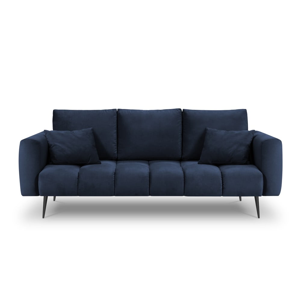 Canapea cu tapițerie de catifea Interieurs 86 Octave, albastru închis albastru