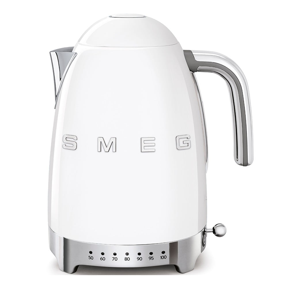 Ceainic electric alb din oțel inoxidabil 1,7 l Retro Style – SMEG