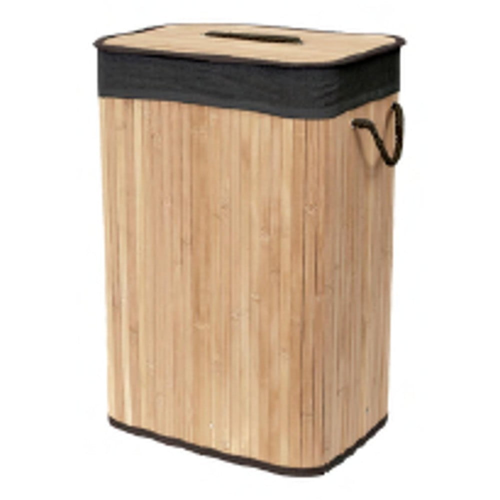 Coș de rufe în culoare naturală din bambus 67 l Bamboo – Compactor