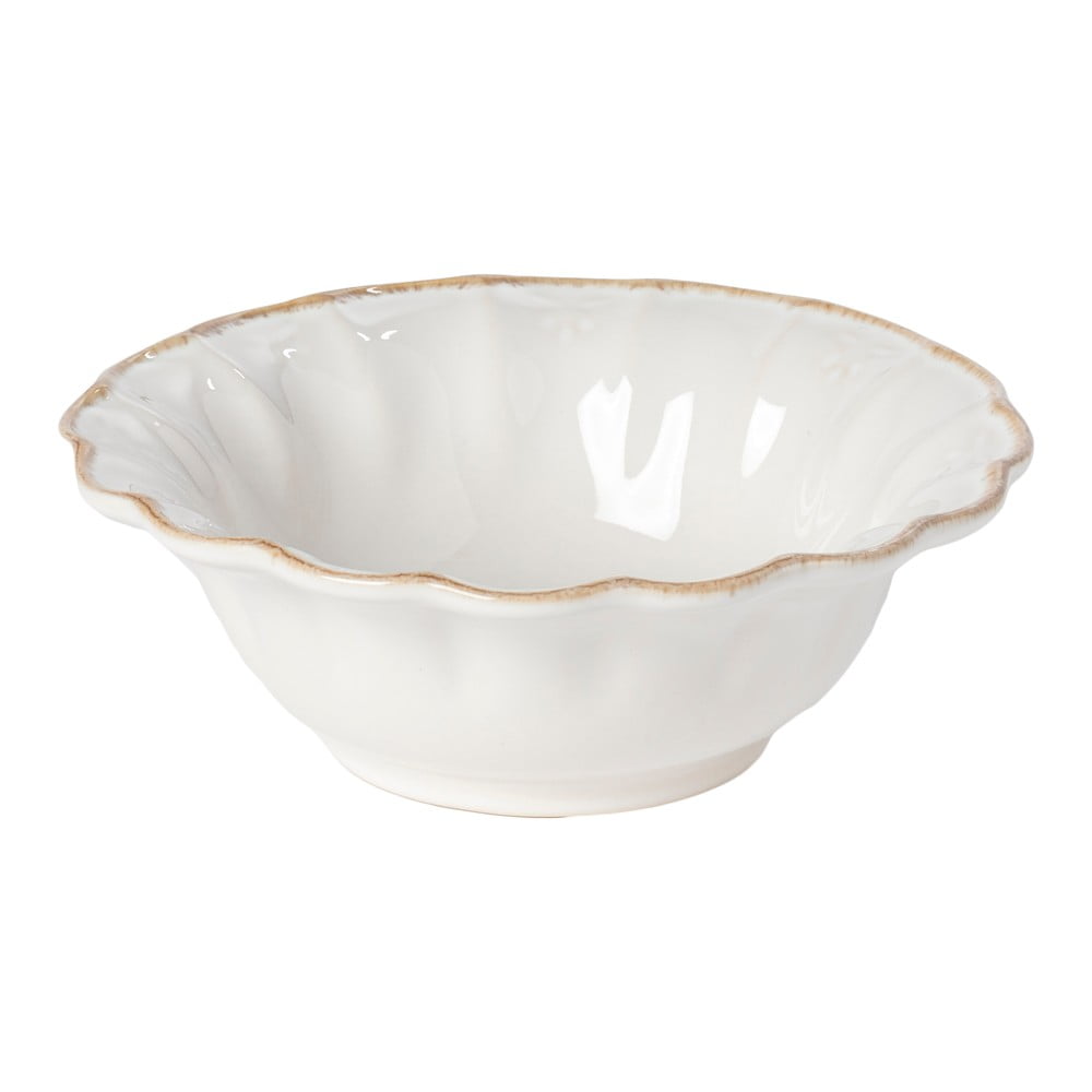 Bol din gresie casafina, ⌀ 16 cm, alb