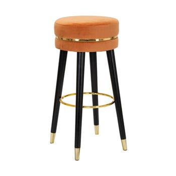 Scaun de bar Mauro Ferretti Paris Ruggine/Gold, negru