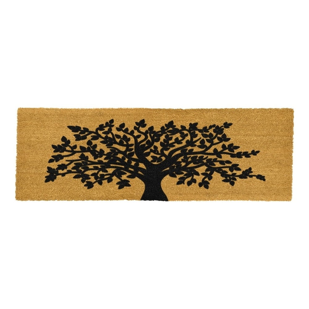 Covoraș intrare lung din fibre de cocos Artsy Doormats Tree Of Life, 120 x 40 cm Artsy Doormats imagine 2022