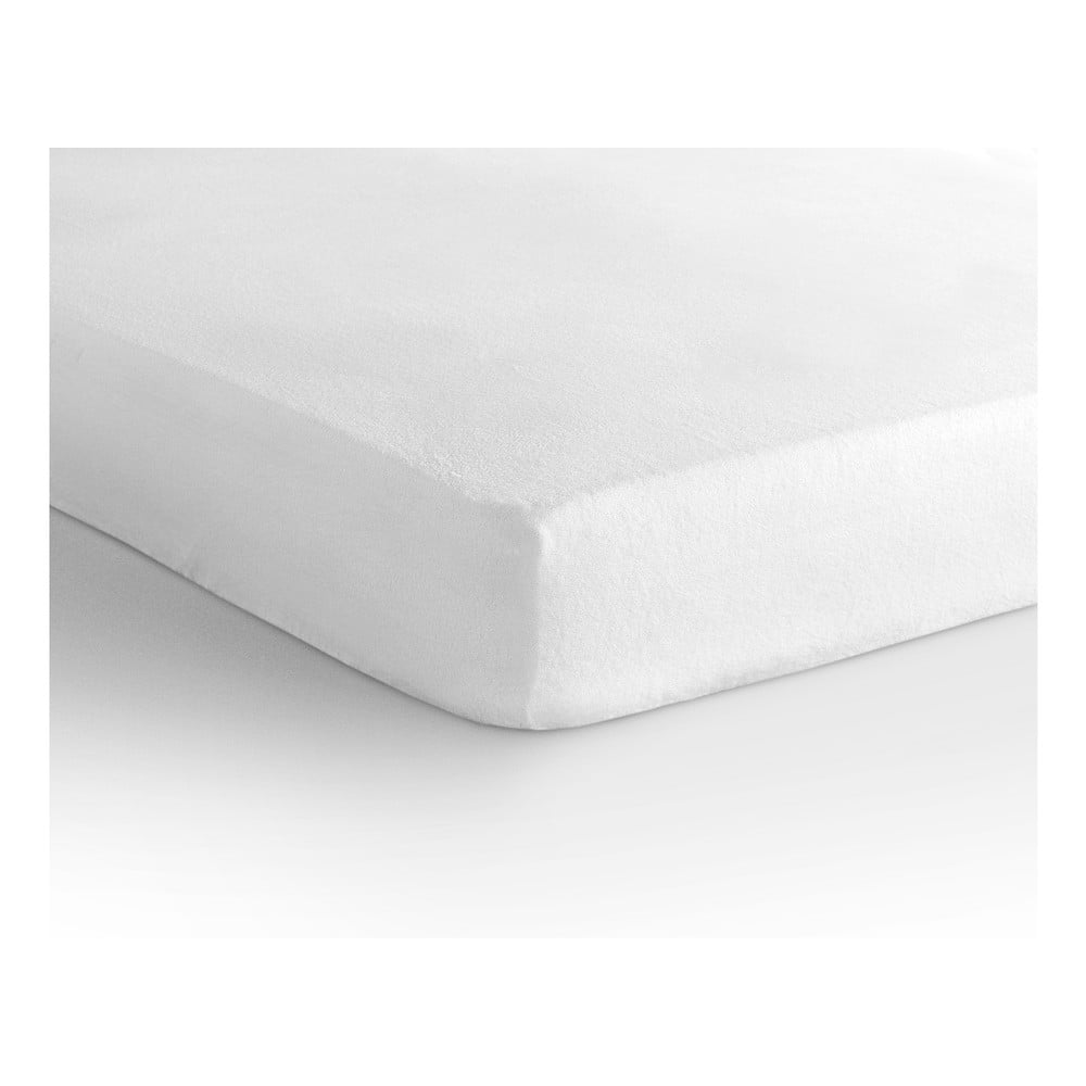 Cearșaf cu elastic Sleeptime Molton, 190/200 x 220/230 cm, alb