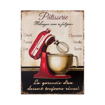 Placă metalică antic line robot, 25 x 33 cm
