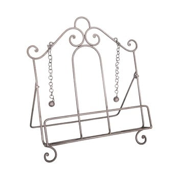 Suport din zinc pentru reviste antic line lutric, 29 x 20 cm