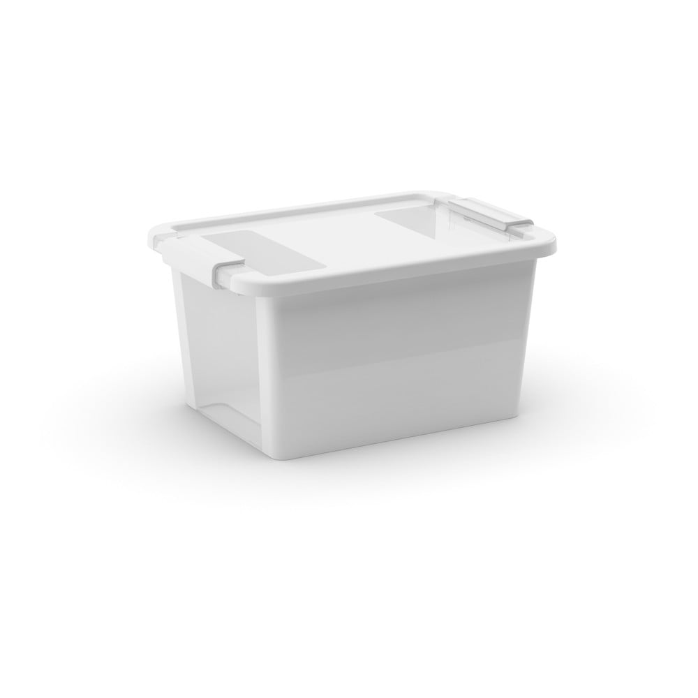 Cutie de depozitare albă din plastic cu capac 36,5x26x19 cm Bi-Box S – KIS
