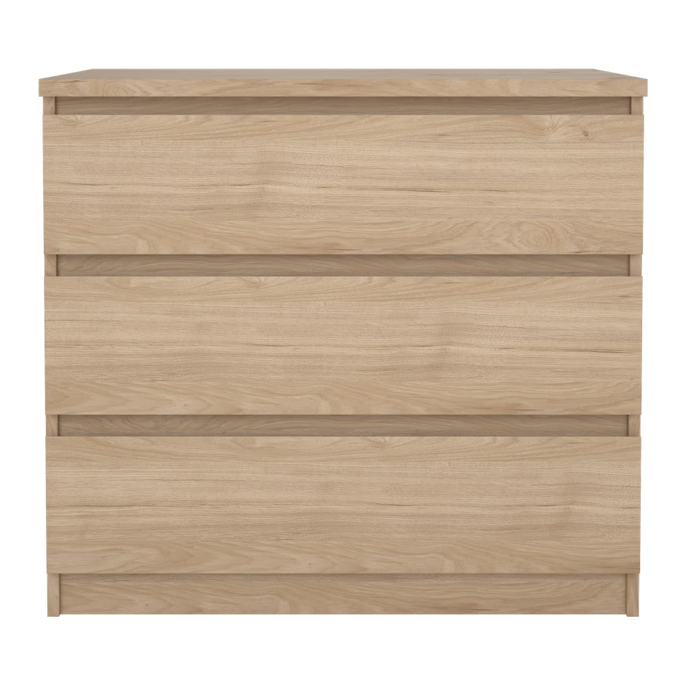Comodă în culoare naturală cu aspect de lemn de stejar 77x70x50 cm Naia – Tvilum
