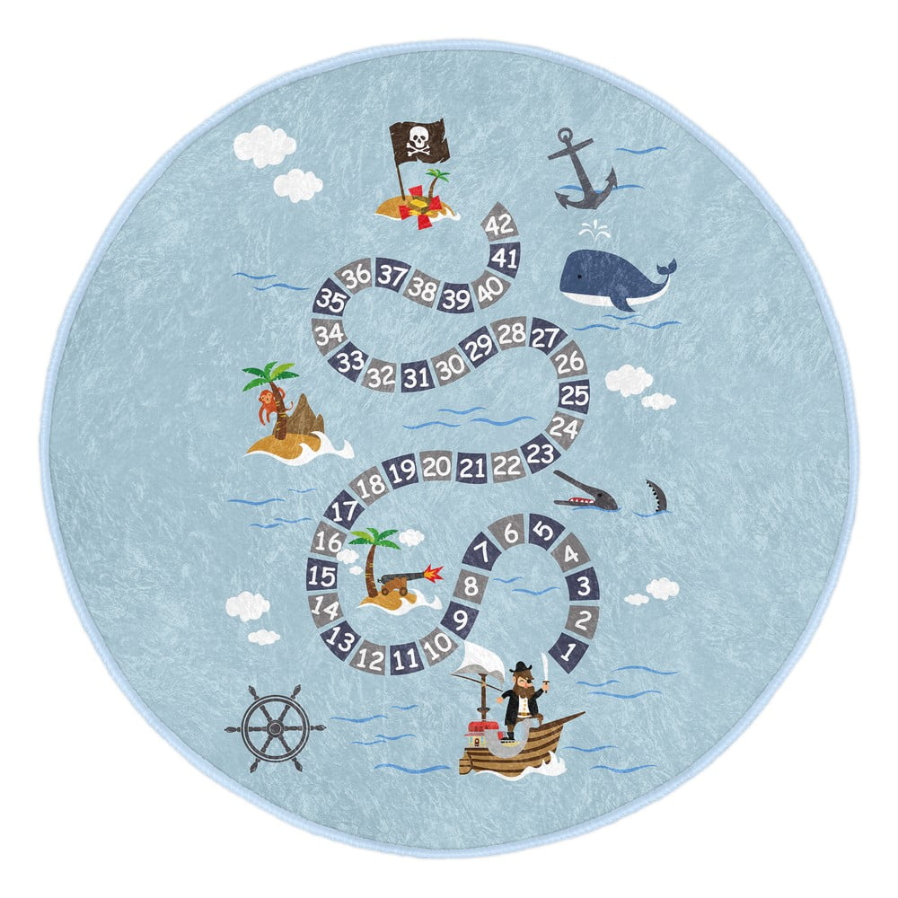 Covor pentru copii albastru deschis ø 80 cm Comfort – Mila Home