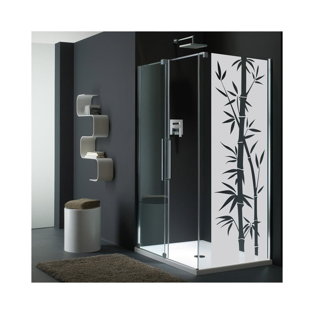 Autocolant rezistent la apă, pentru cabina de duș, Ambiance Bamboo Ambiance imagine 2022