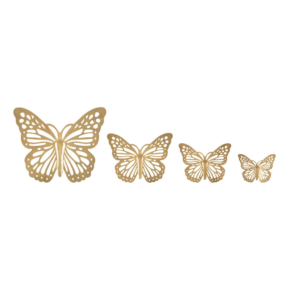 Set 4 decorațiuni metalice de perete Mauro Ferretti Butterflies bonami.ro imagine 2022