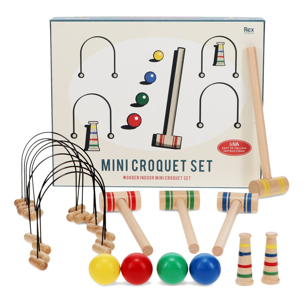 Joc crichet de masă Mini Croquet Set – Rex London