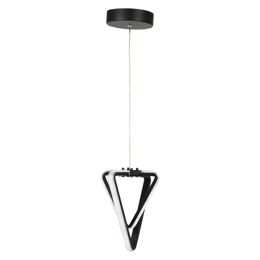 Lustră neagră LED din metal ø 20 cm Baris – Squid Lighting