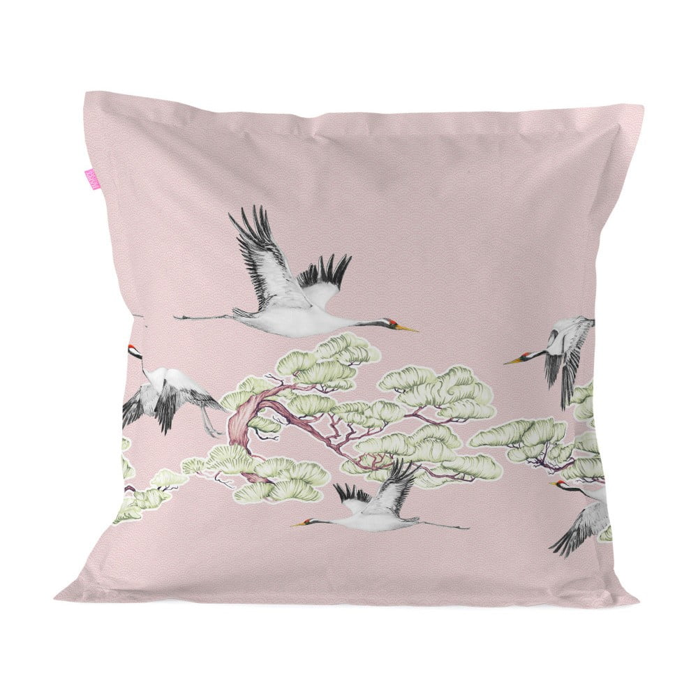 Față de pernă din bumbac happy friday basic cover cushion cranes, 60 x 60 cm