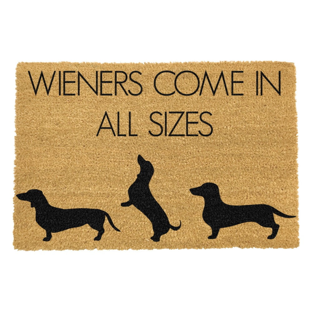 Covoraș intrare din fibre de cocos Artsy Doormats Weiners Come In All Sizes, 40 x 60 cm Artsy Doormats imagine 2022