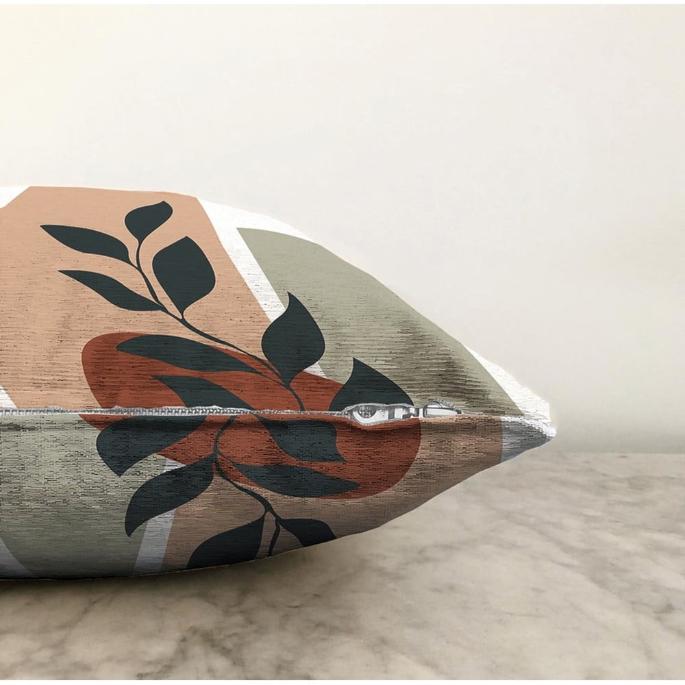 Față de pernă din amestec de bumbac Minimalist Cushion Covers Twiggy, 55 x 55 cm amestec imagine noua somnexpo.ro