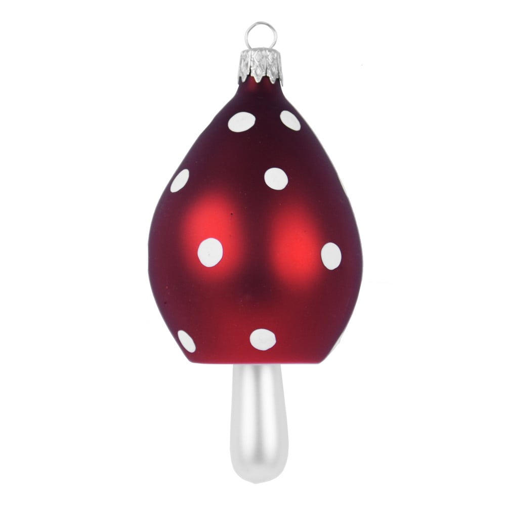 Set de 2 globuri de Crăciun din sticlă în formă de ciupercă Ego Dekor bonami.ro pret redus