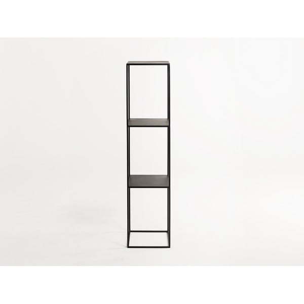 Bibliotecă metalică Custom Form Tensio, înălțime 140 cm, negru